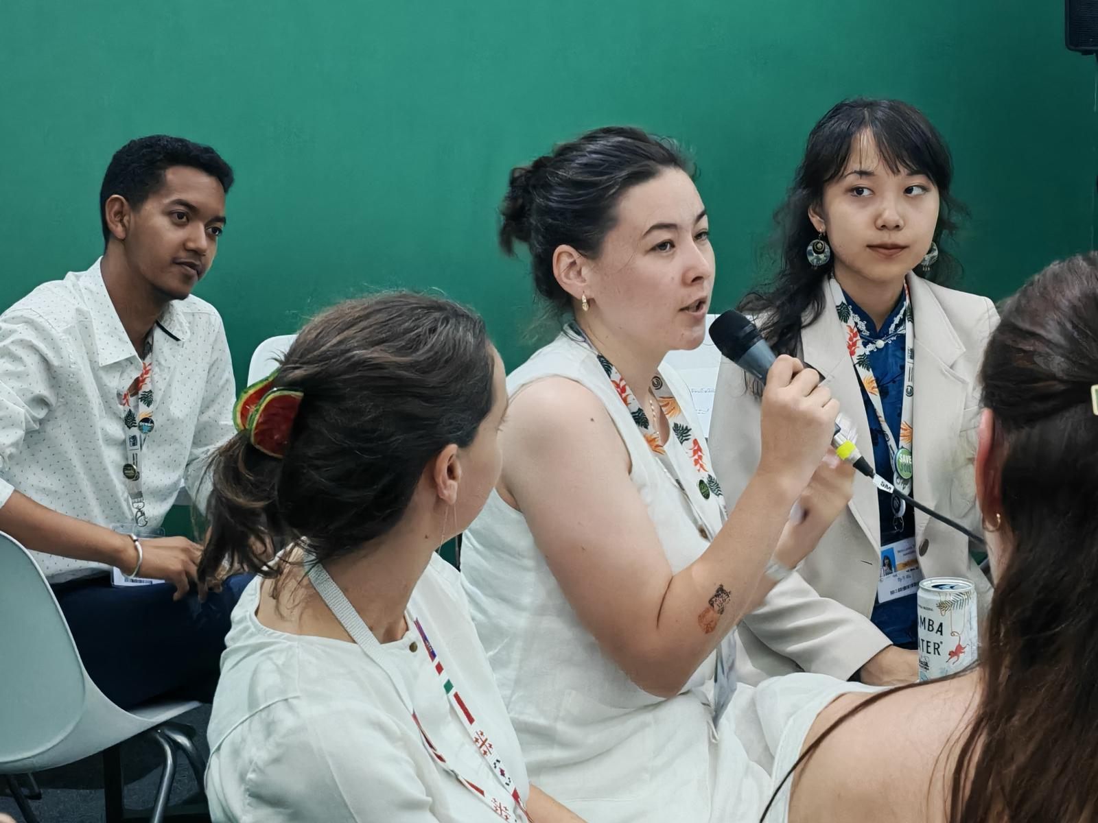 YOUNGO Food & Agriculture members at a COP30 roundtable