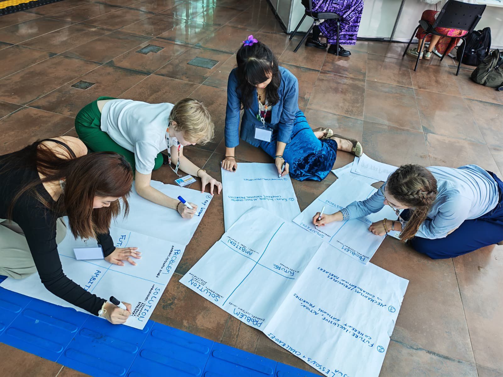 YOUNGO Food & Agriculture members preparing for a COP30 roundtable
